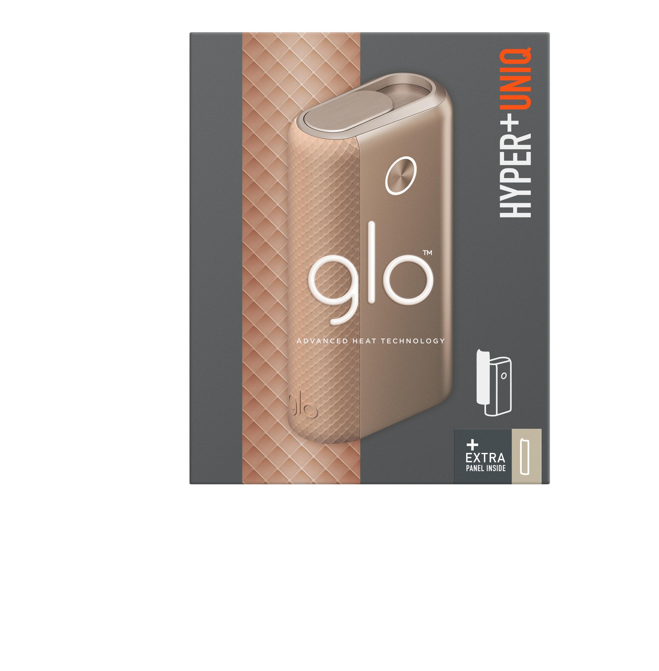 glo hyper+ UNIQ Device Gold Diagonal Beige 1 Packung