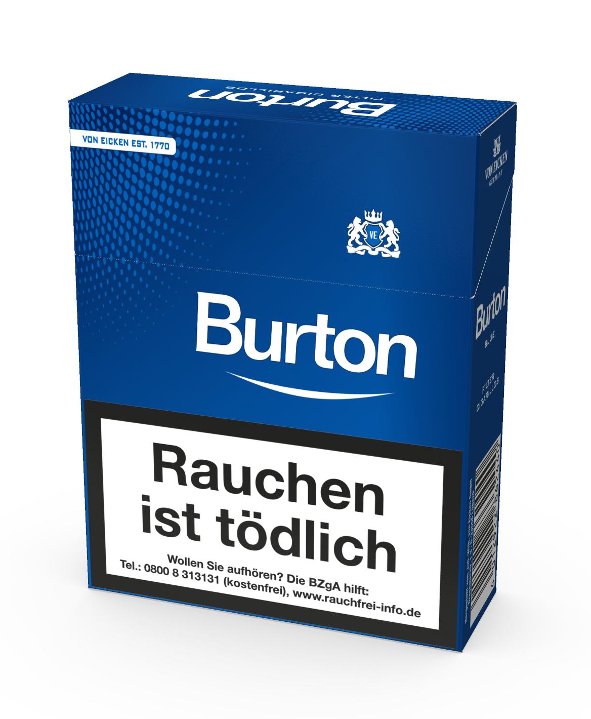 Burton Blue Zigarillos XL 1 Stange 8x25 Stück