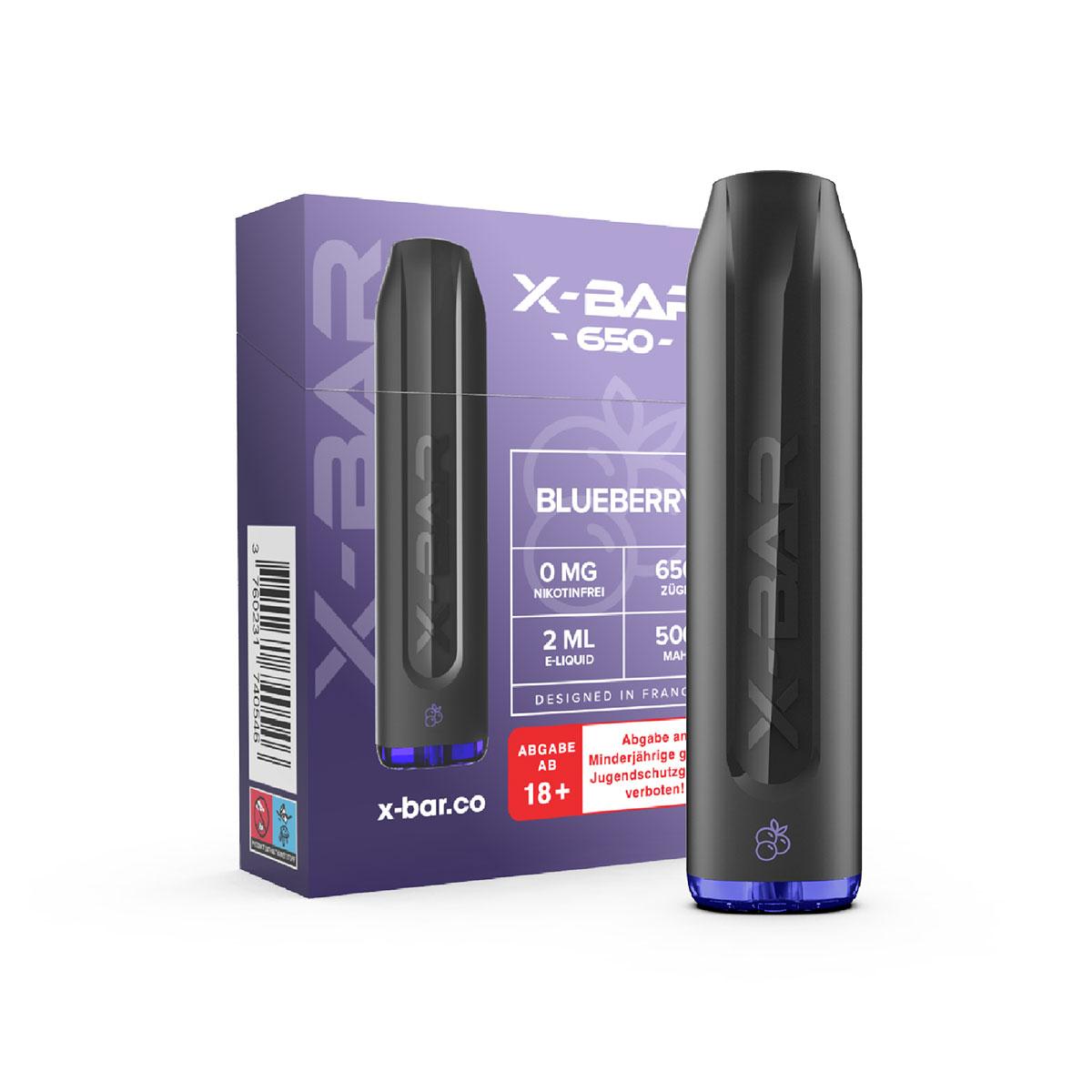 X-Bar Mini Blueberry nikotinfrei 1 Packung