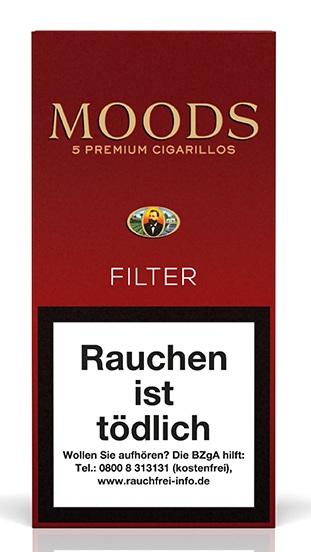 Dannemann Moods Filter Zigarillos Stange, aromatisiert, von Dannemann (10 Packungen à 5 Stück).