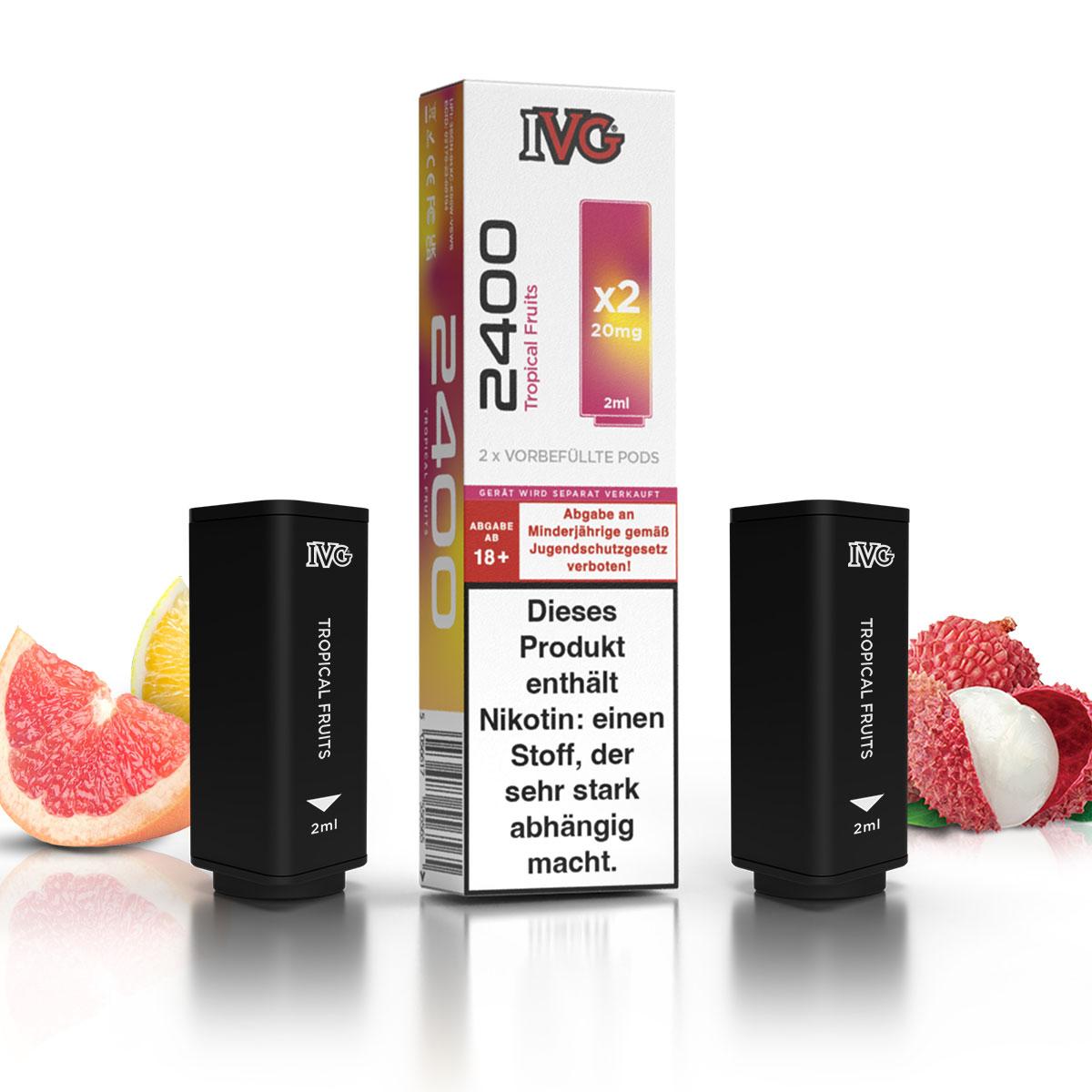 IVG 2400 Pod Tropical Fruits 20mg/ml 1 Packung 2 Stück