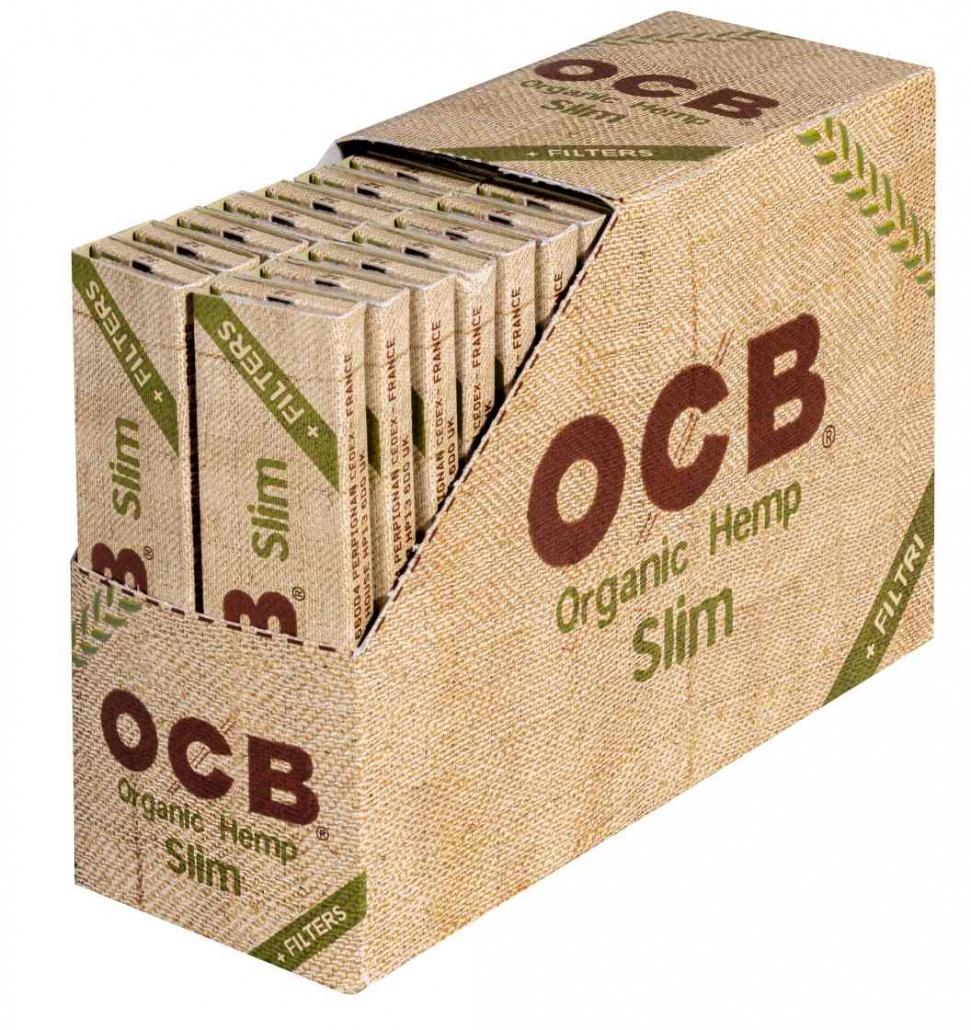 Zigarettenpapier OCB Organic Hemp Slim + Tips 1 Stange