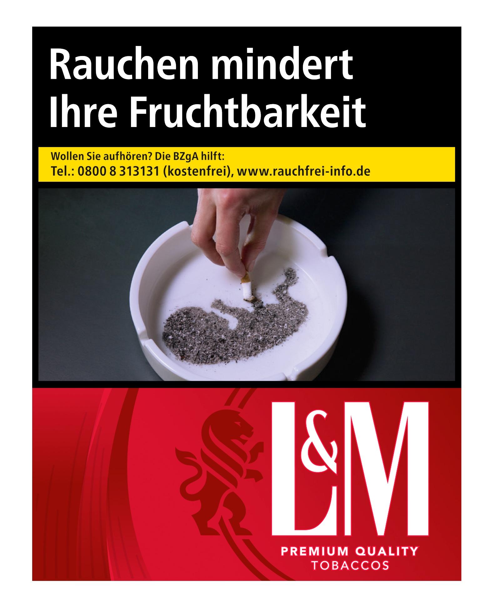 L&M Red 4XL Zigaretten 1 Packung 37 Stück