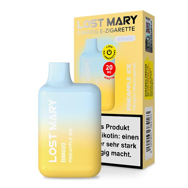 Lost Mary BM600 Einweg E-Zigarette von Elf Bar mit hellblau-gelbem Farbverlauf in 1 Packung.