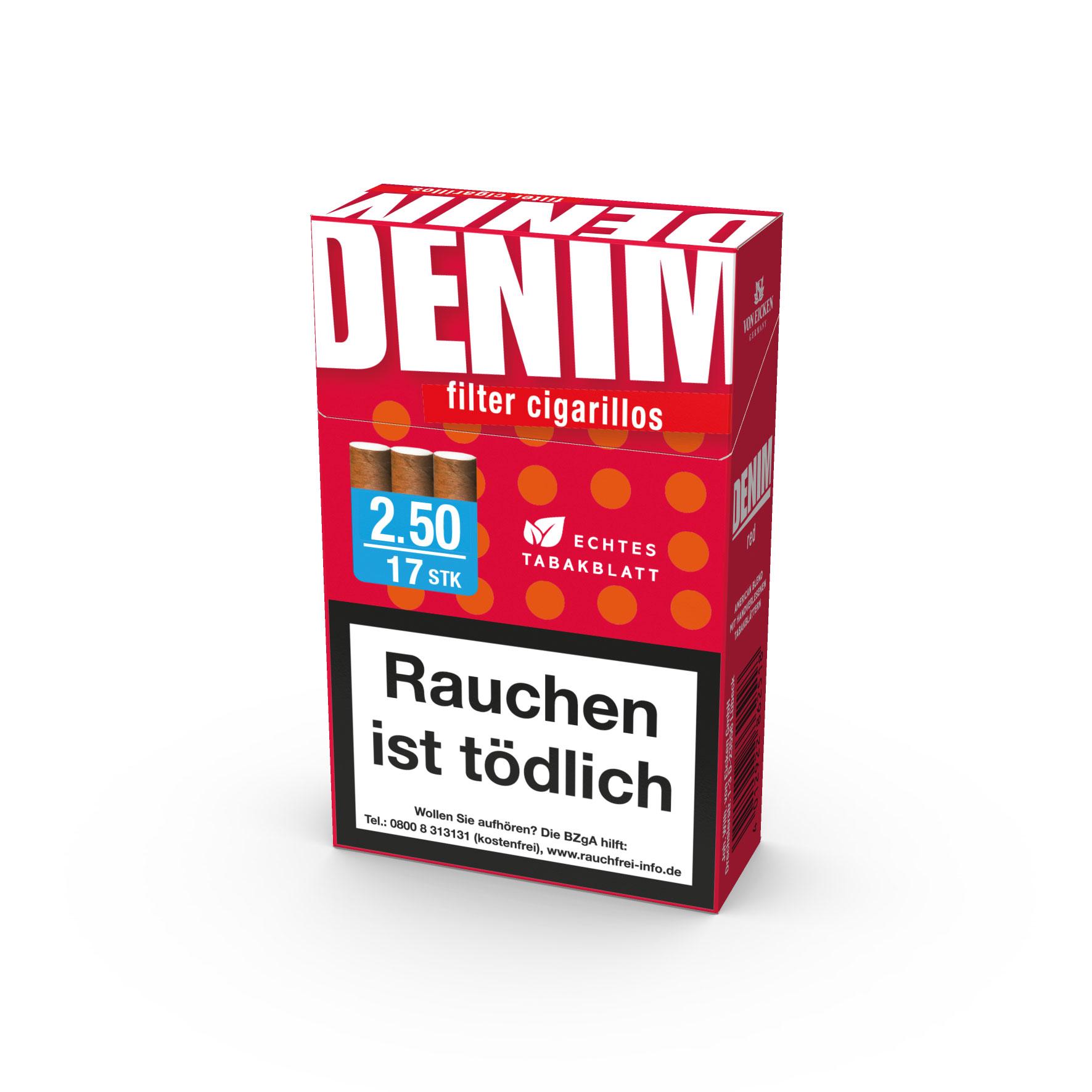 Denim Zigarillos Red  1 Packung 17 Stück
