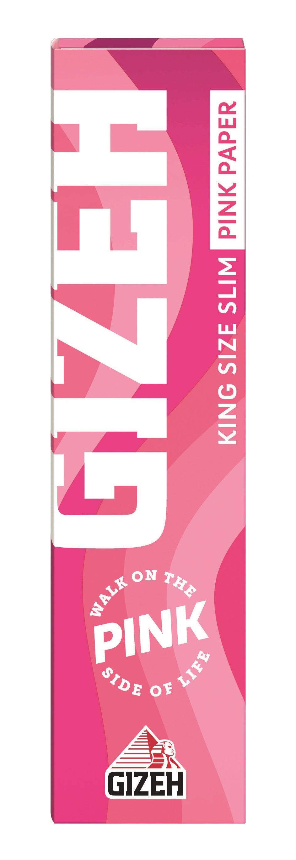 Gizeh All Pink King Size Slim Zigarettenpapier 1 Stück 34 Stück