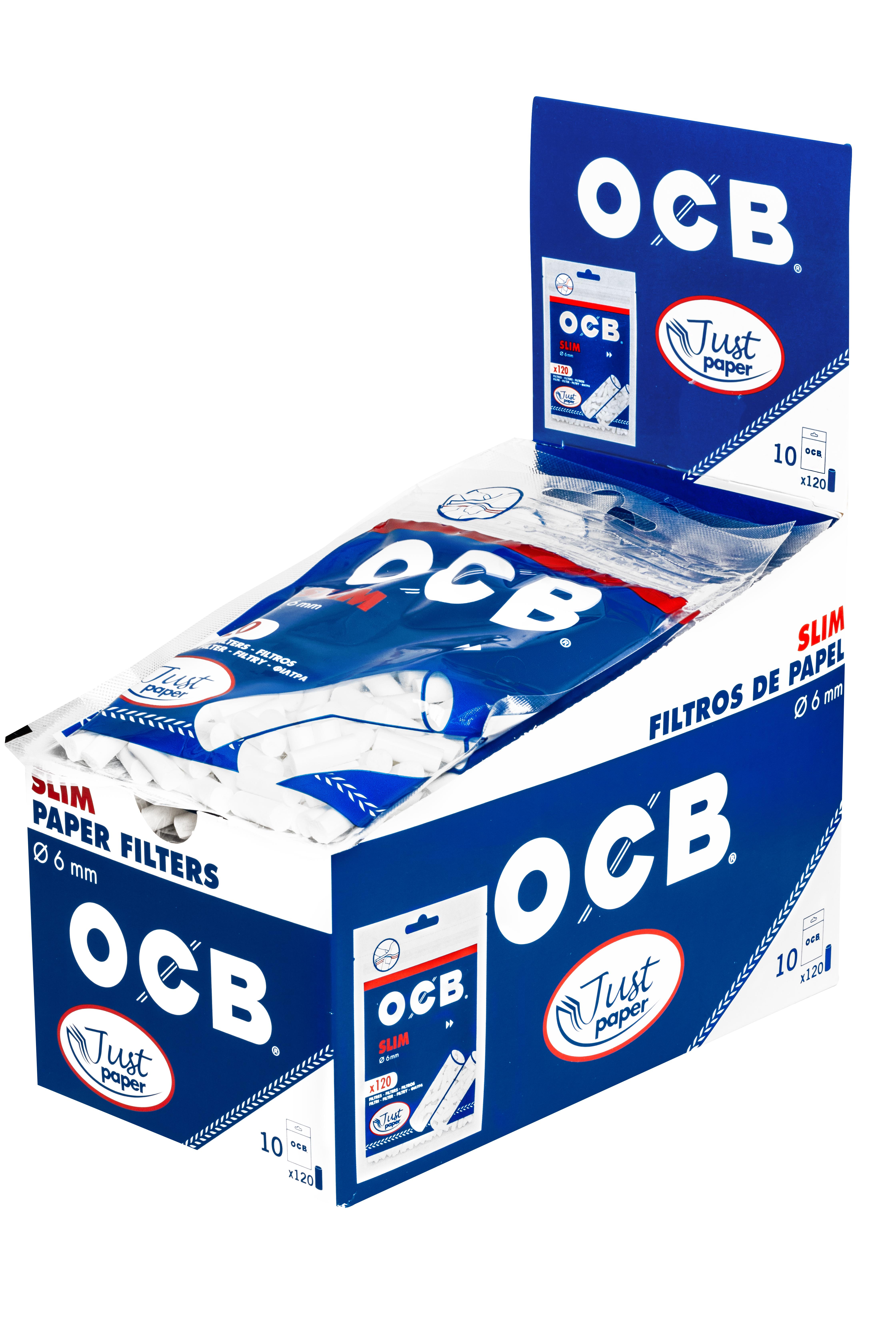 OCB Slim Just Paper Filter 6mm 1 Gebinde 10x120 Stück