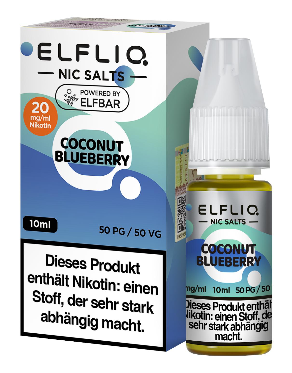 ELFLIQ Coconut Blueberry 20mg 1 Packung 1 Stück