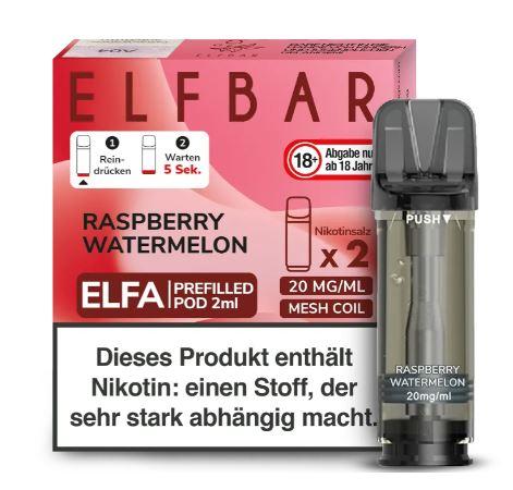 Elfbar ELFA Pod Raspberry Watermelon 20mg/ml 1 Packung 2 Stück