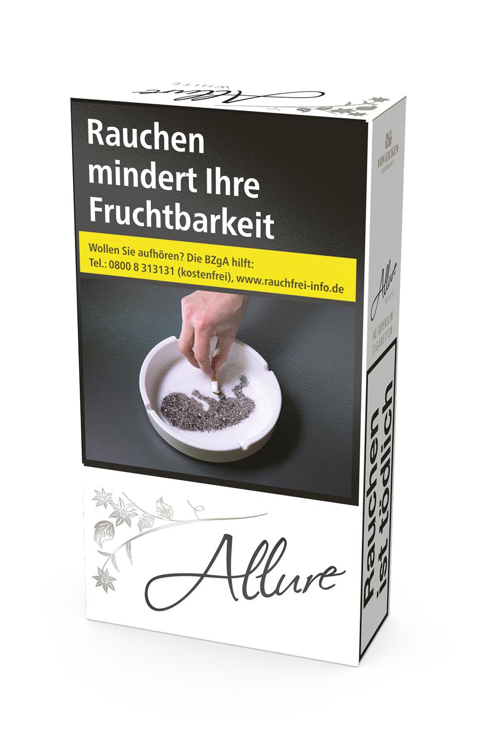 Allure White Zigaretten Super Slim 1 Stange 10x40 Stück