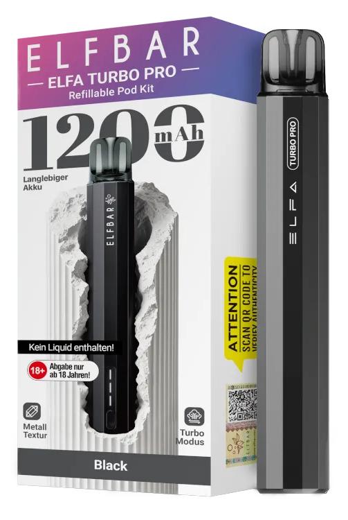 Elfa Turbo Pro Set Black 1 Packung 1 Stück