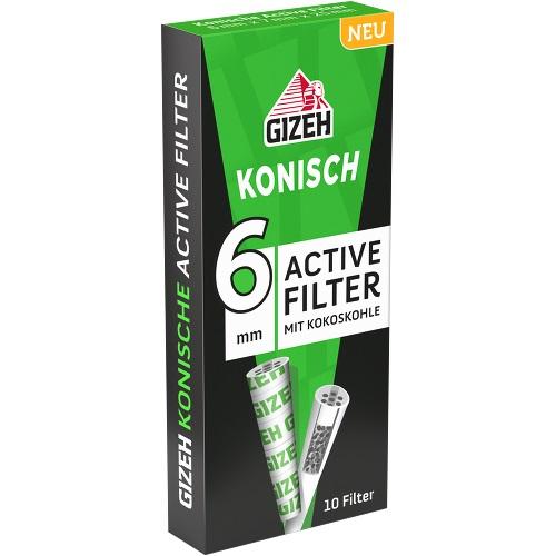 GIZEH  Active Filter konisch 1 Stange 20x10 Stück