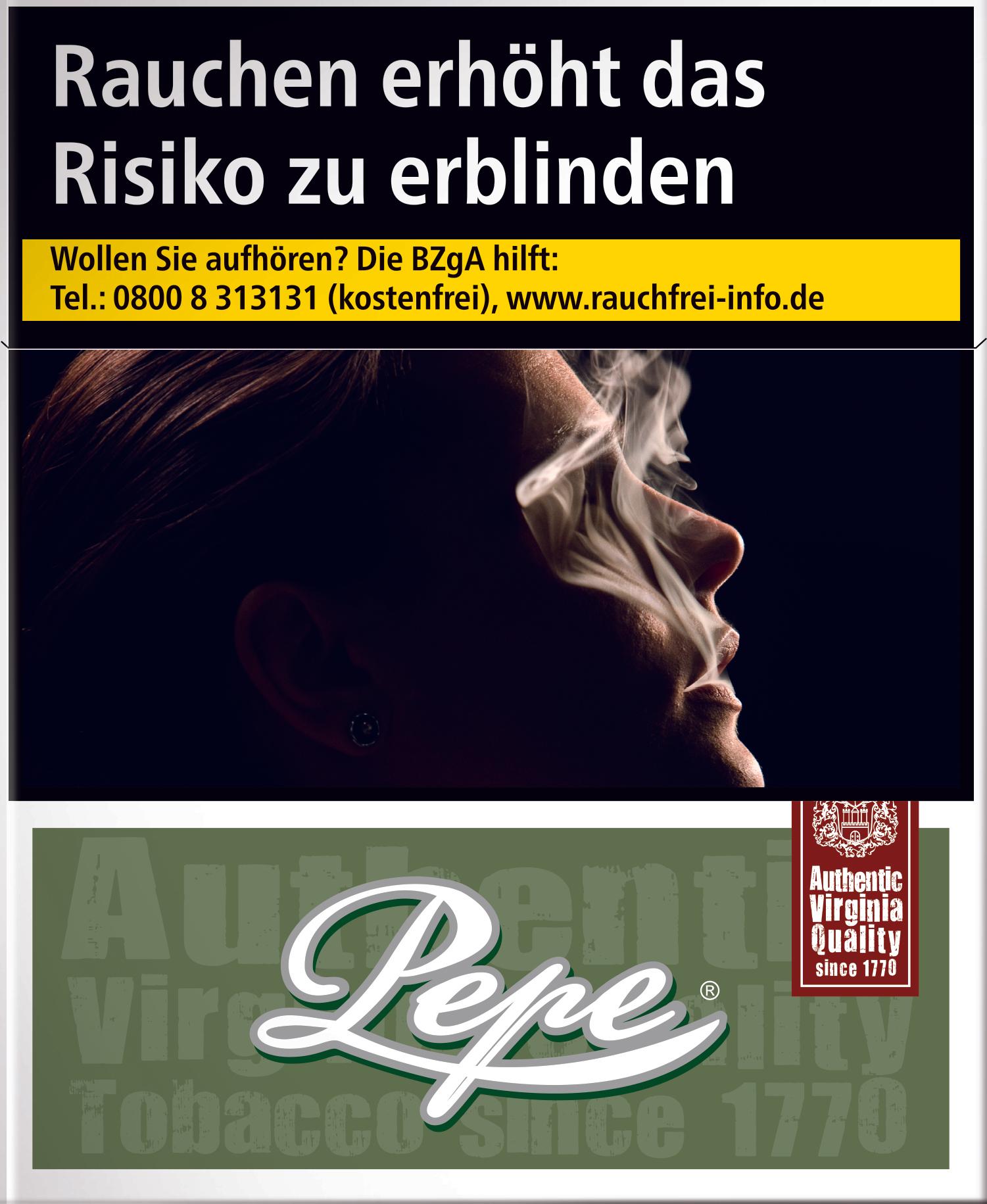 Pepe Zigaretten Rich Green UP 1 Stange