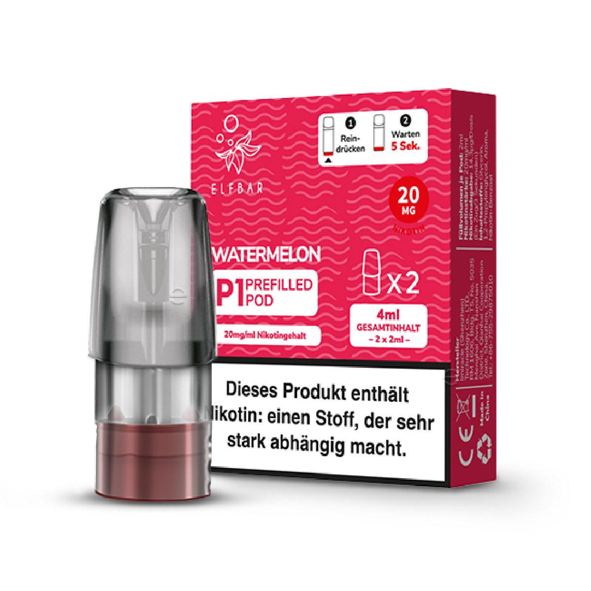 Elfbar Mate 500 Pod Watermelon 20mg/ml  1 Packung 2 Stück