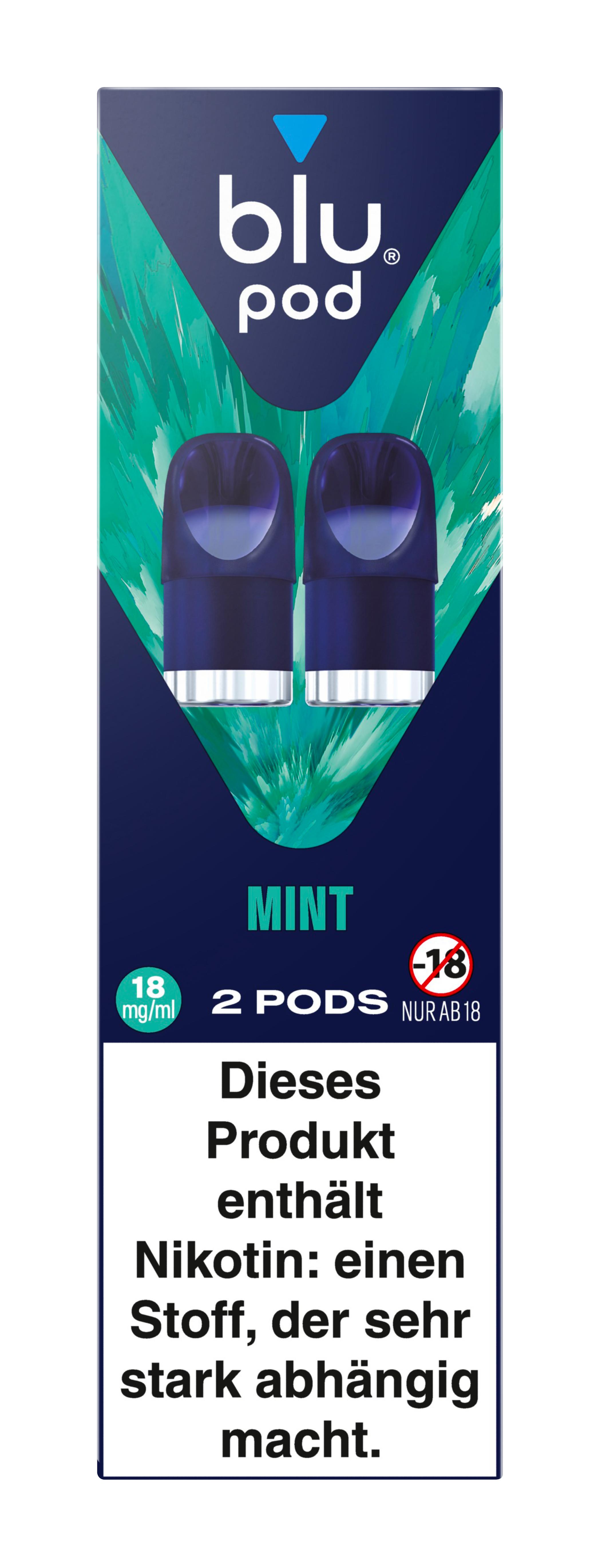 blu Pod Mint 18mg 1 Packung 2 Stück