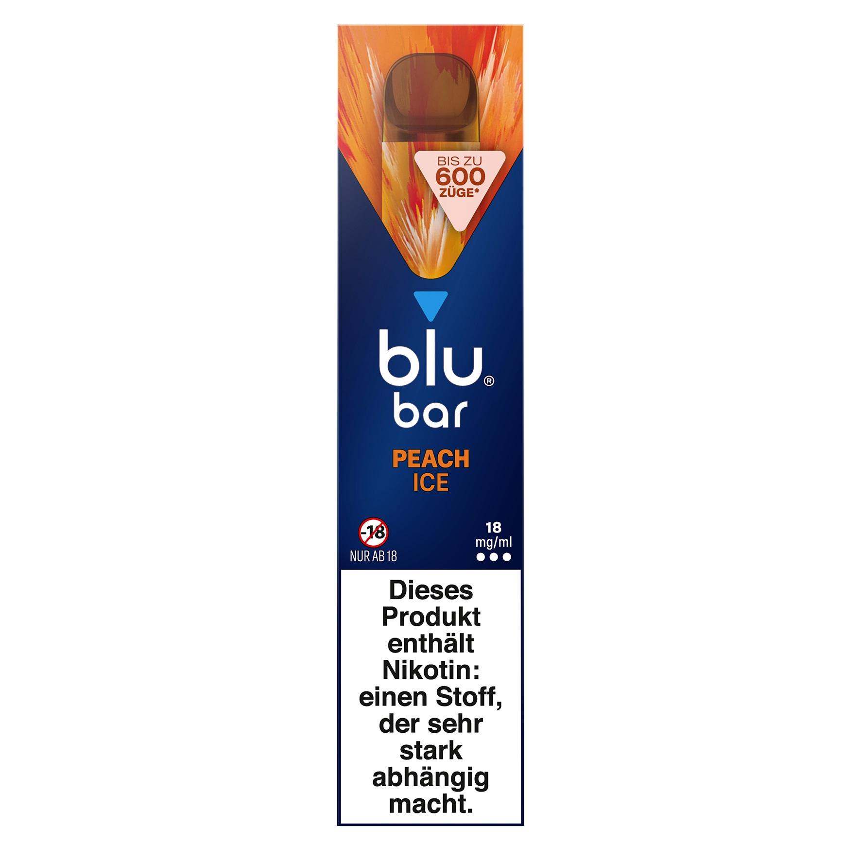 blu bar Peach Ice 18mg 1 Packung
