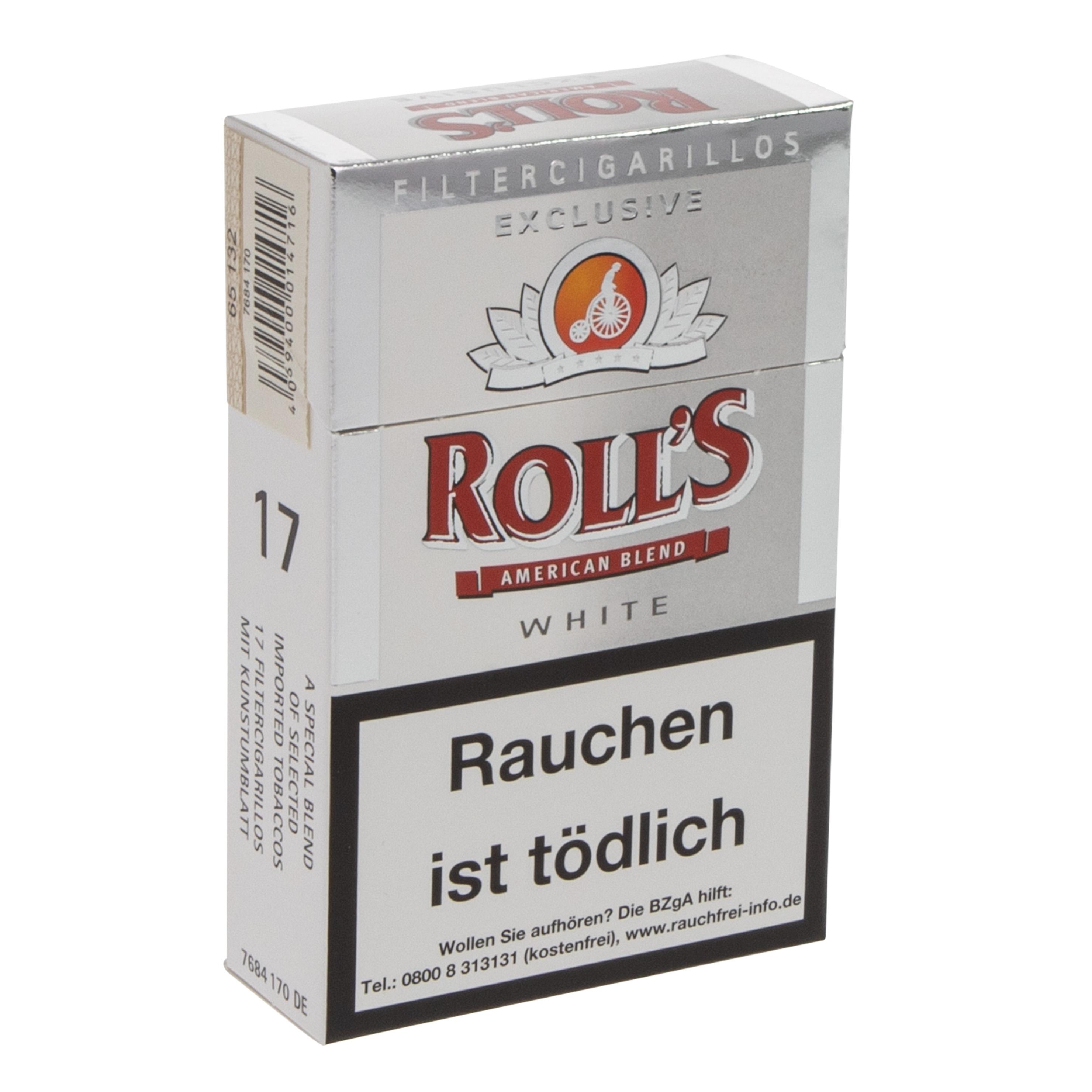 Rolls Zigarillos Exclusive White Naturdeckblatt 1 Packung