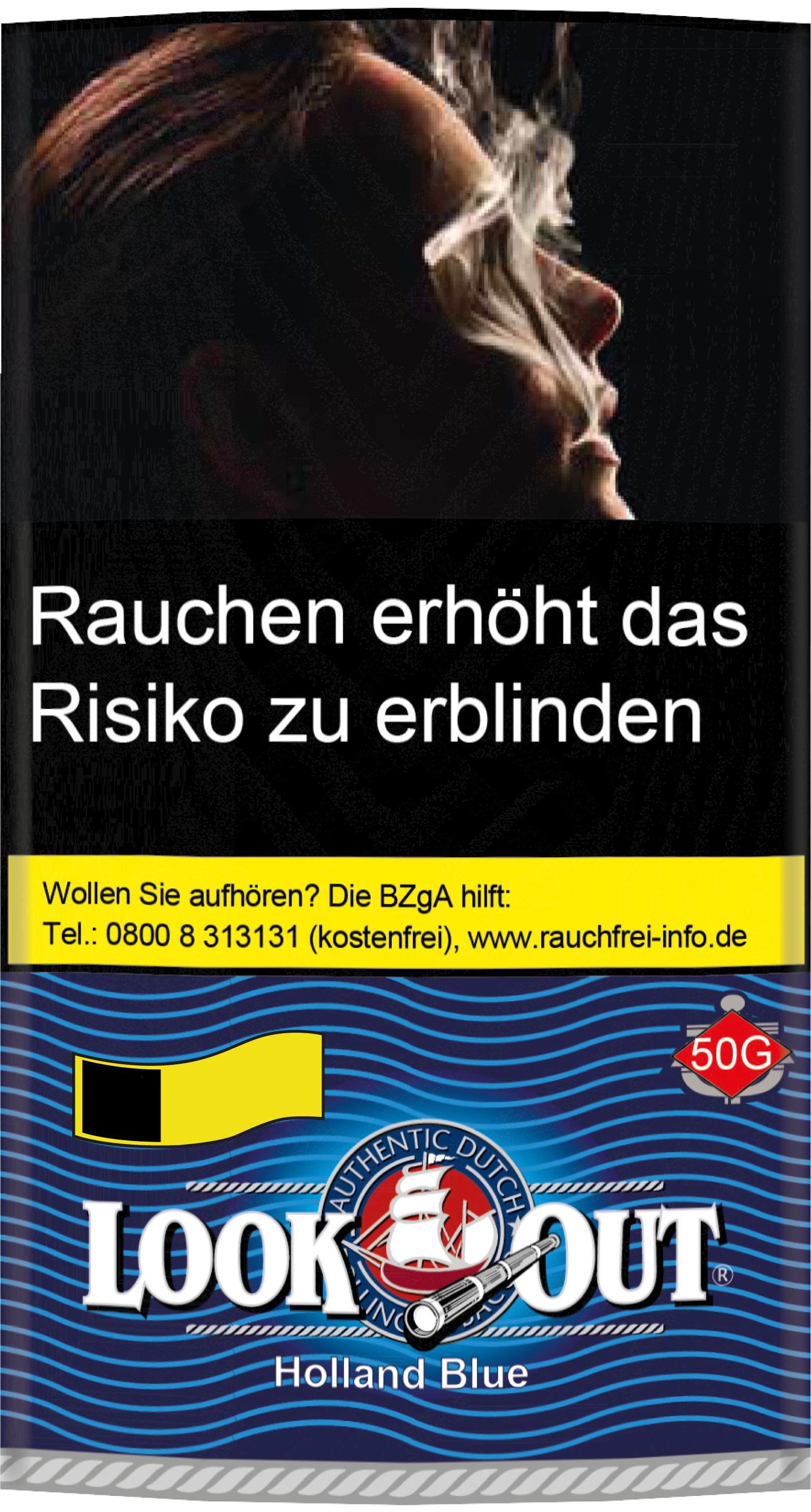 Look Out Zigarettentabak Holland Blue 1 Stange 10x50 Gramm