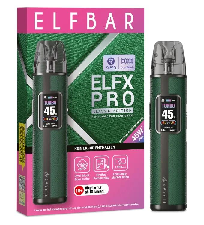 Elfbar Elfx Pro Grün 1 Packung 1 Stück