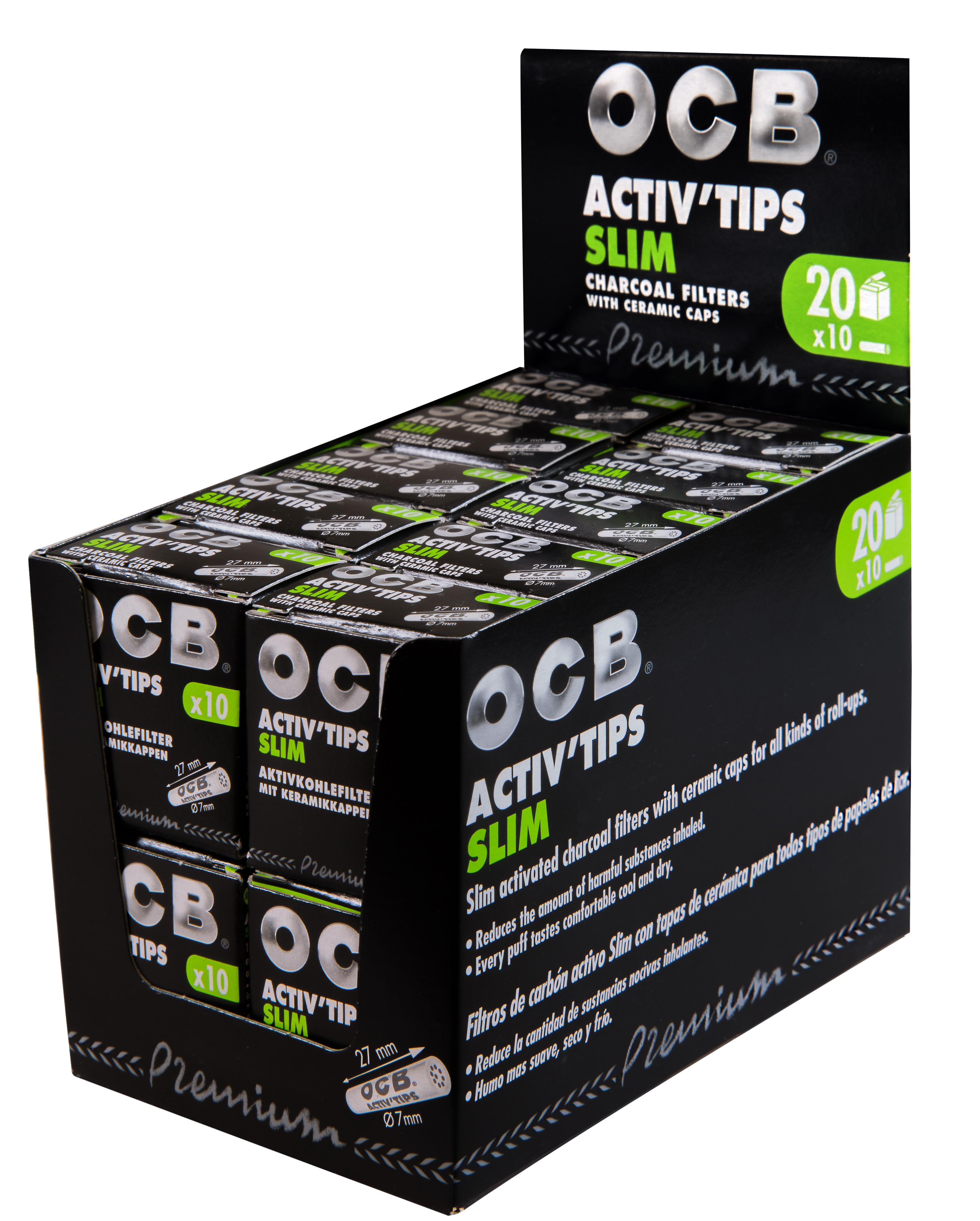 OCB Activ Tips Slim 7 mm 1 Stange 20x10 Stück