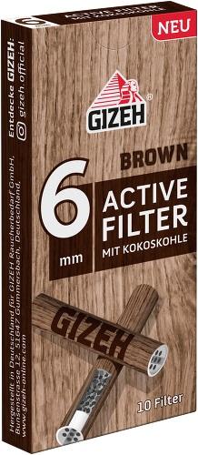 Gizeh Brown Active Filter 1 Packung 10 Stück