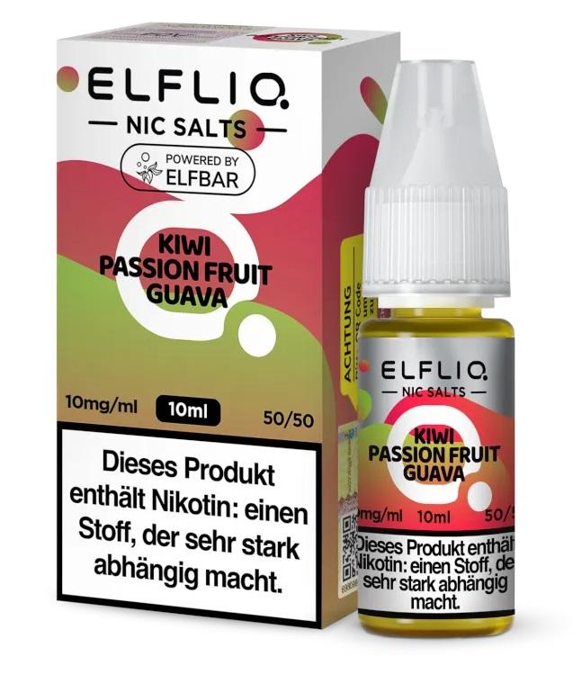 10ml Flasche ELFLIQ NIC SALTS Liquid von Elfbar mit 10mg Nikotinstärke, 1 Stück.