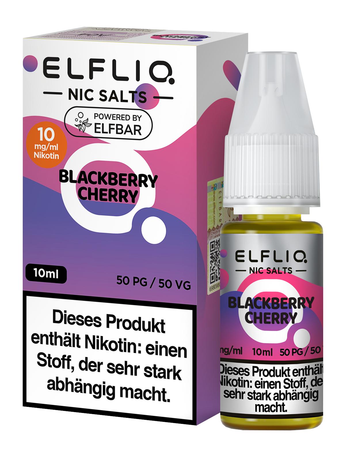 ELFLIQ Blackberry Cherry 10mg 1 Packung 1 Stück