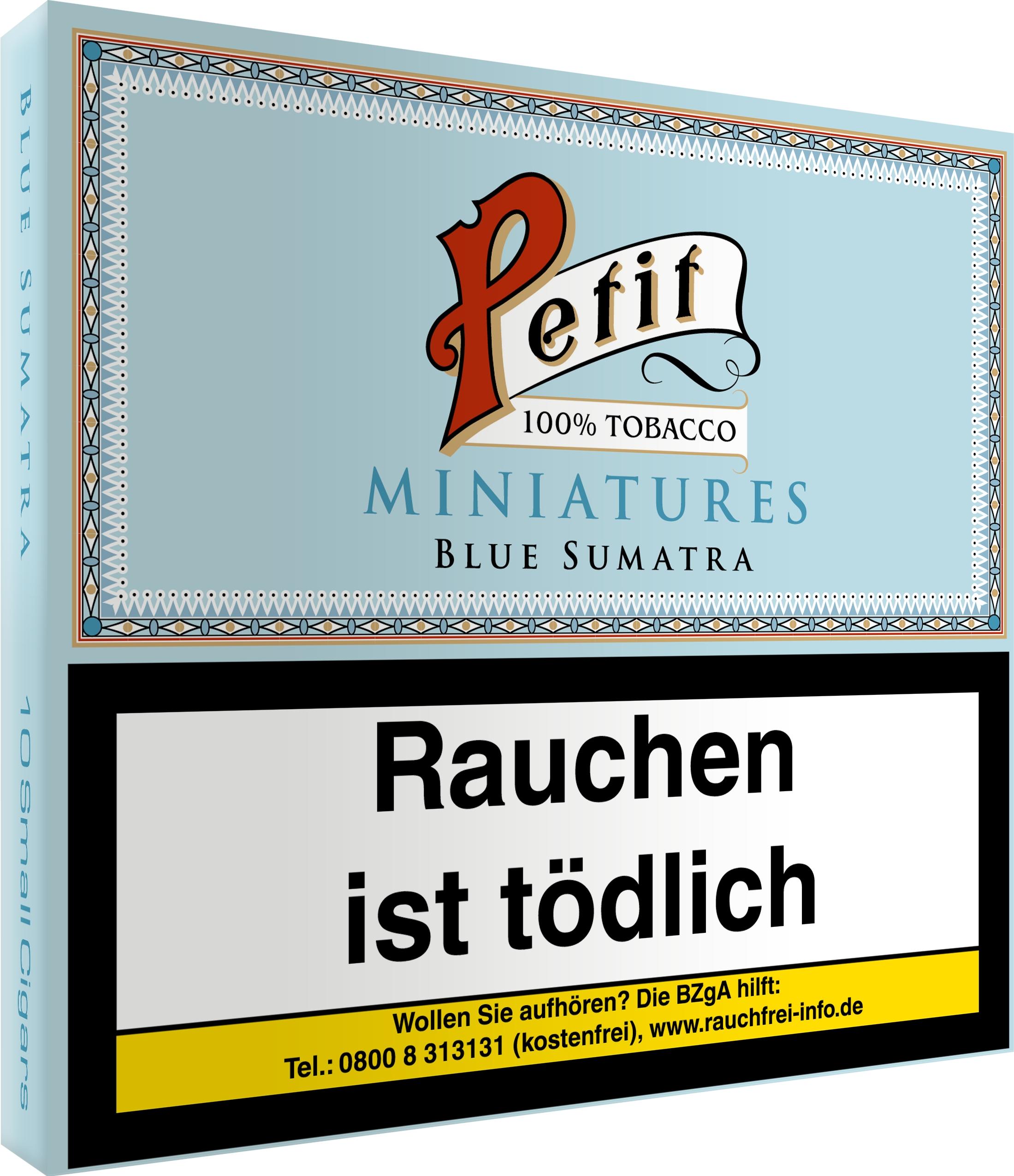Nobel Petit Zigarillos Miniatures Blue Sumatra 1 Stange