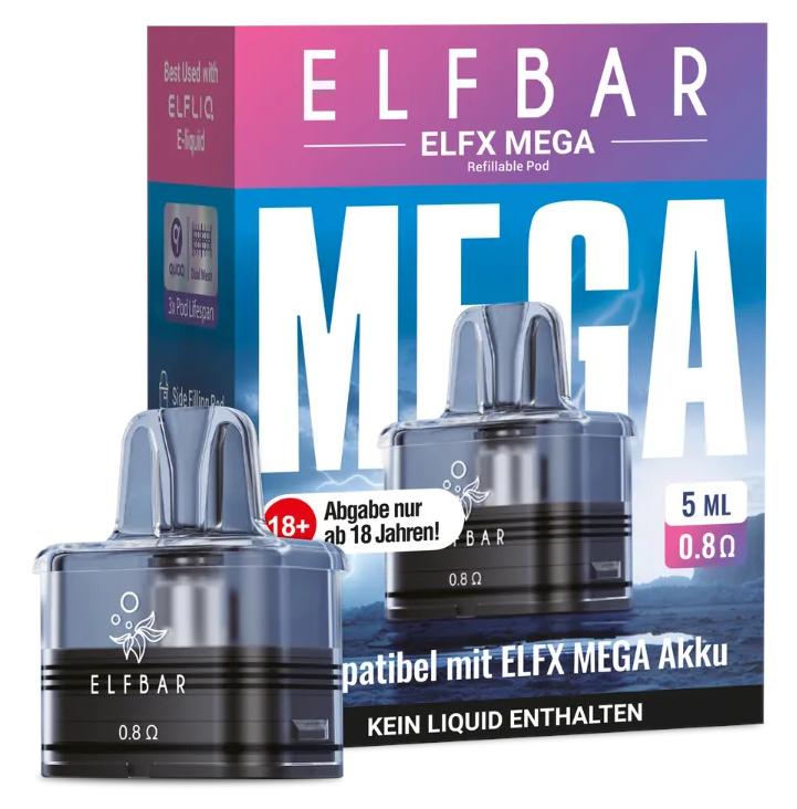 Elfbar Elfx MegaPod 5ml 0,8 Ohm 1 Packung 1 Stück