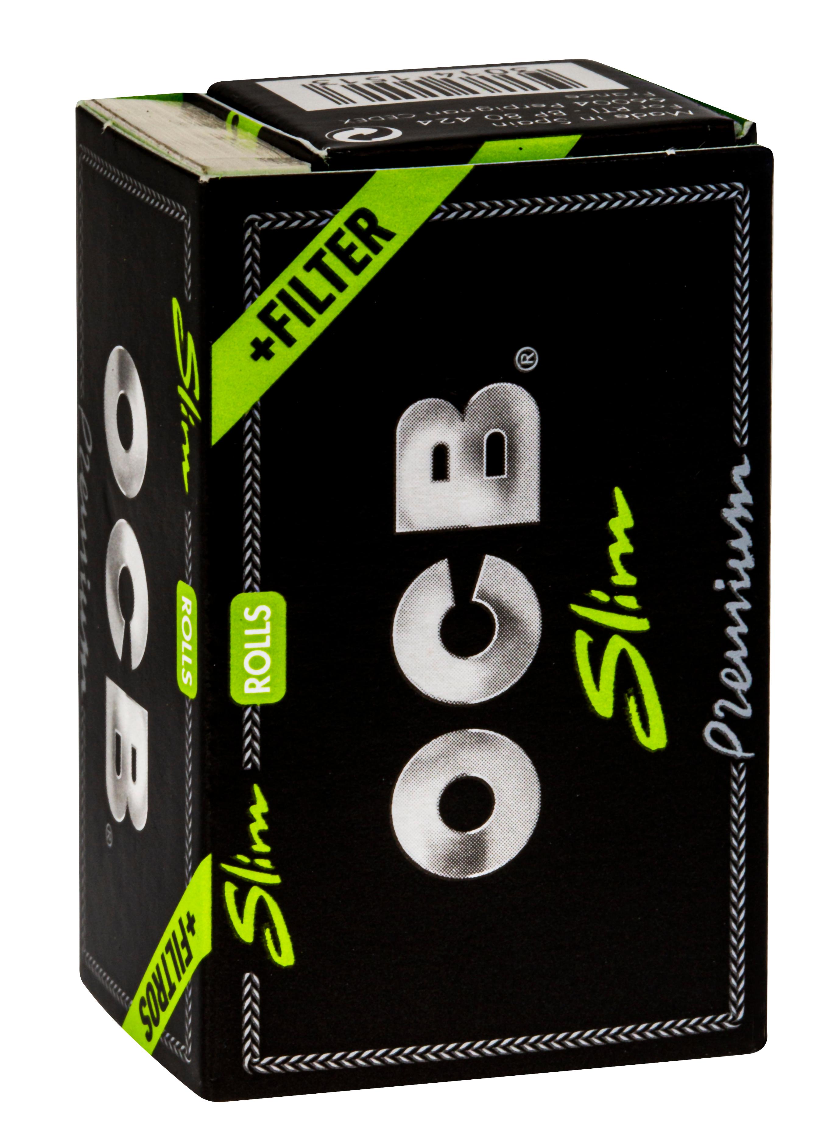 OCB Rolls Rollenpapier schwarz + Tips 1 Packung