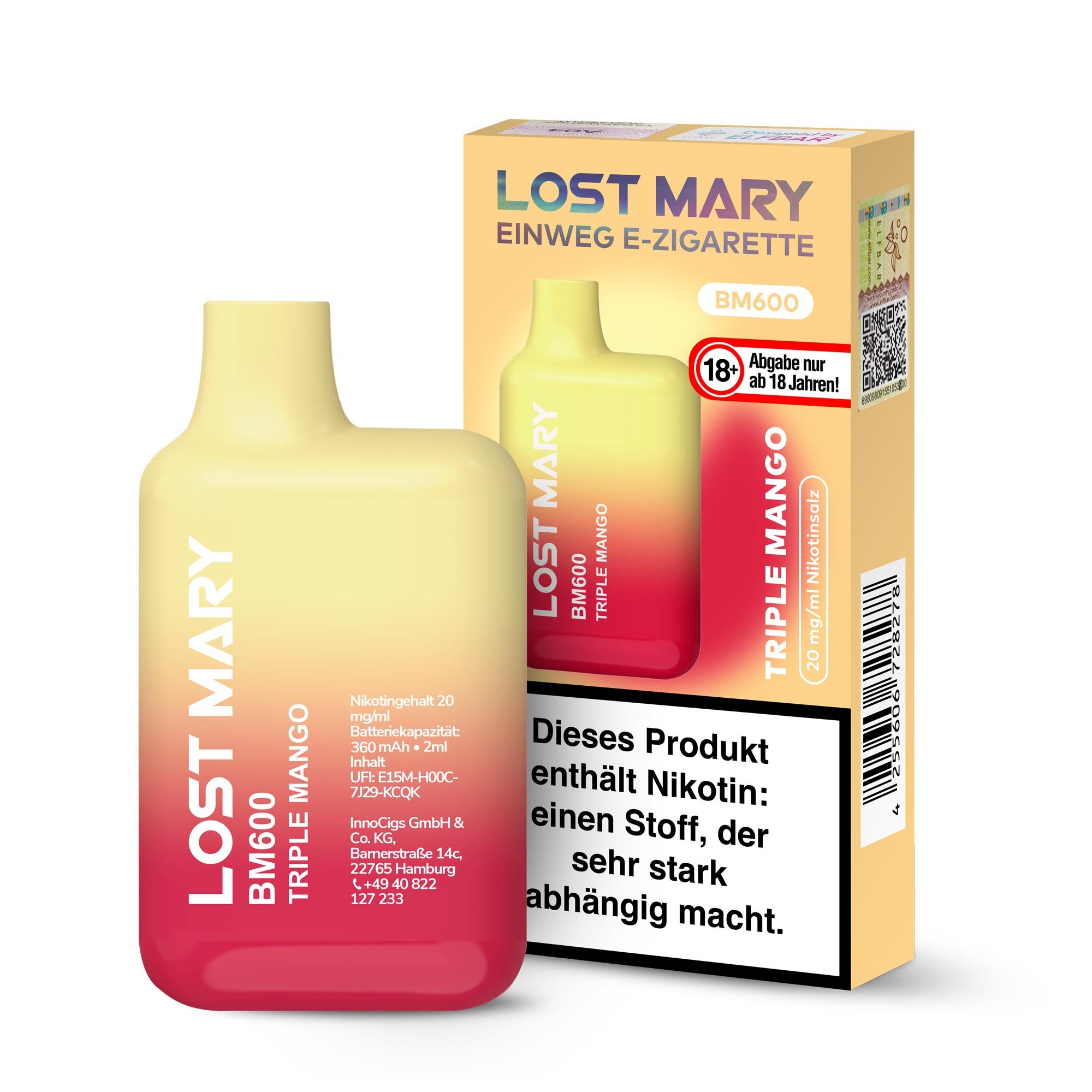 Lost Mary by Elf Bar Triple Mango 1 Packung