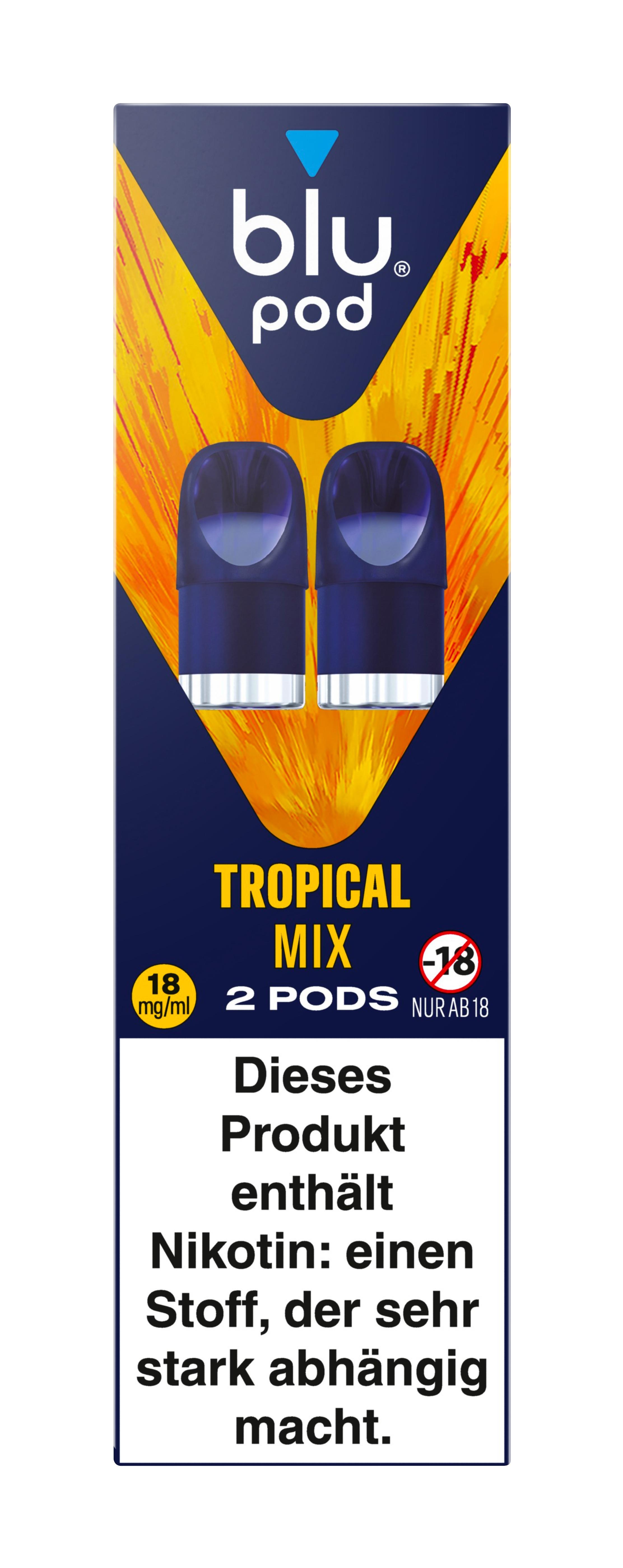 blu Pod Tropical Mix 18mg 1 Packung