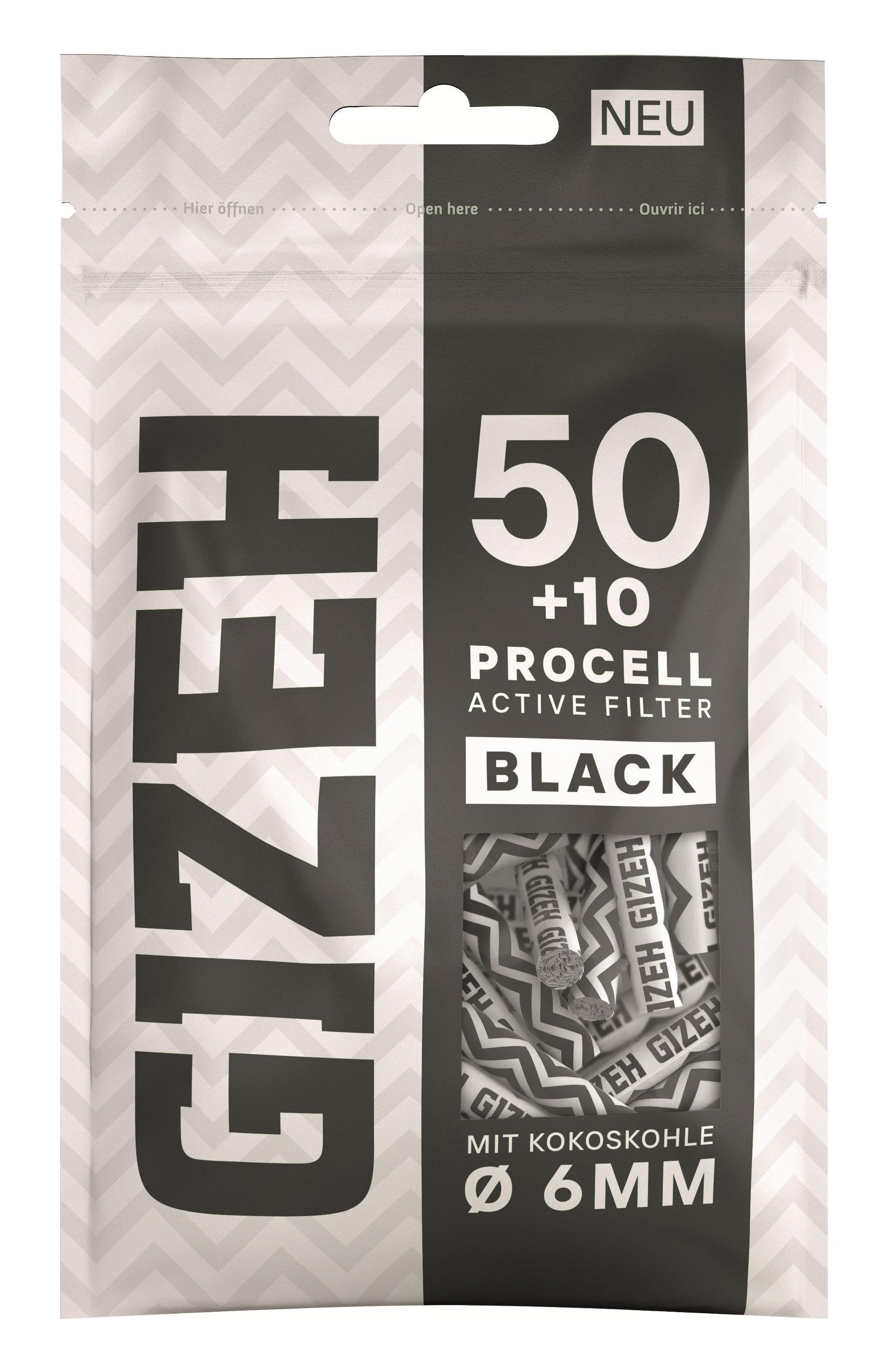 Gizeh ProCell Active Filter Black 1 Gebinde 10x60 Stück