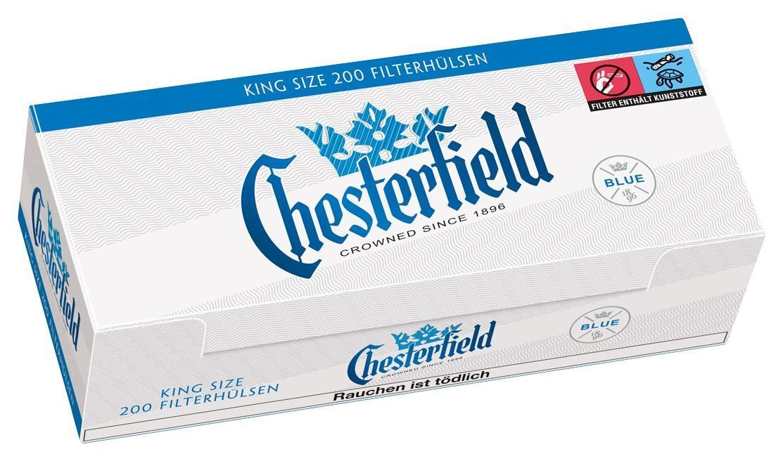 Chesterfield Zigarettenhülsen Blue 1 Stange