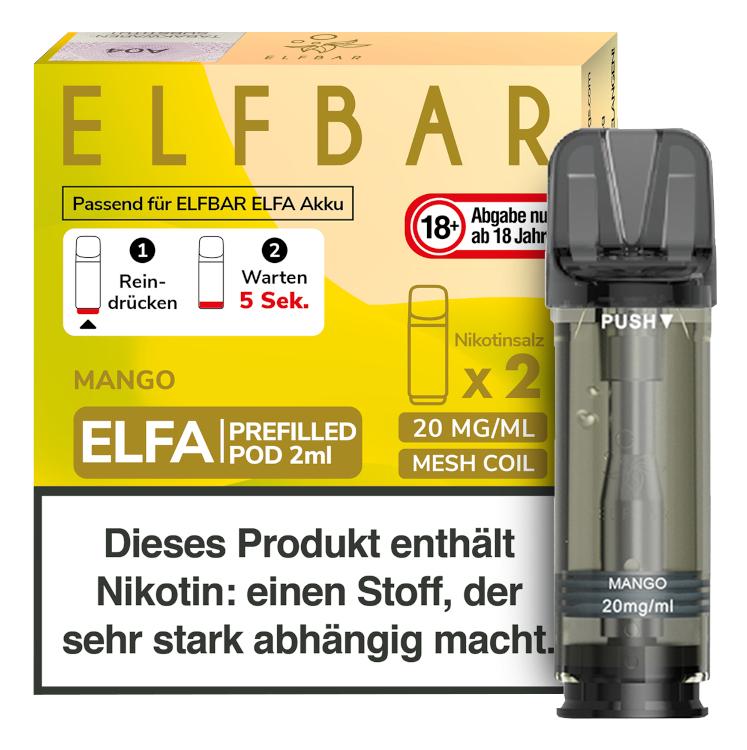 Elfbar ELFA Pod Mango 20mg/ml 1 Packung 2 Stück