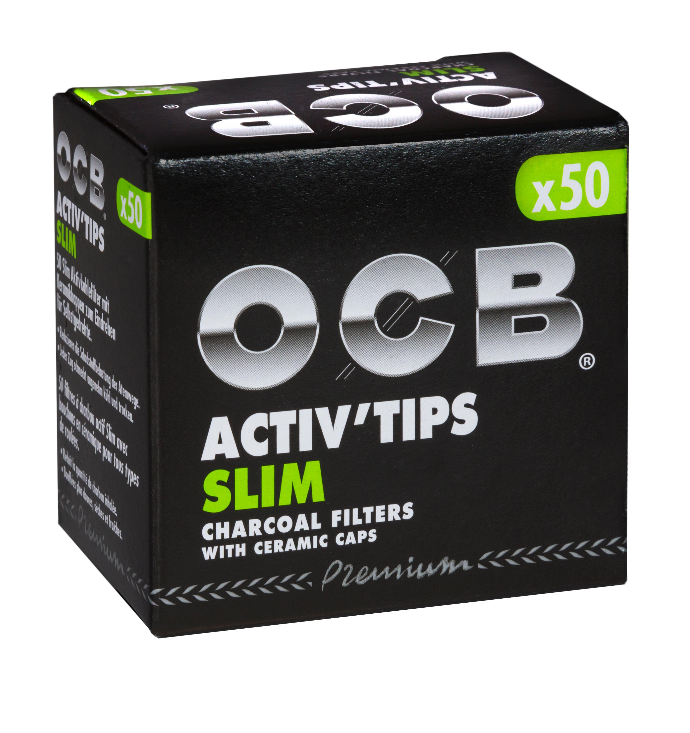 OCB Activ Tips Slim 7 mm 1 Packung 50 Stück
