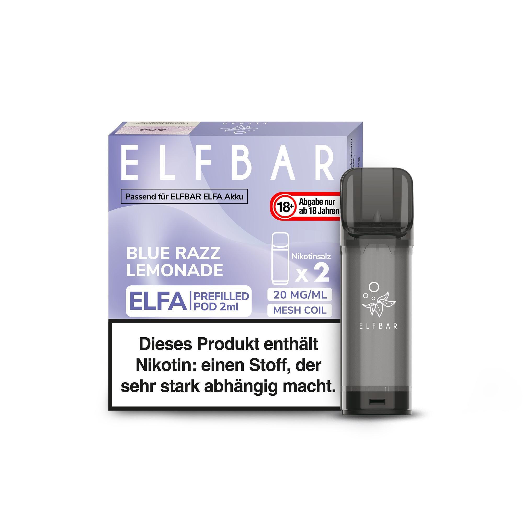 Elfbar ELFA Pod Blue Razz Lemonade 20mg/ml 1 Packung 2 Stück
