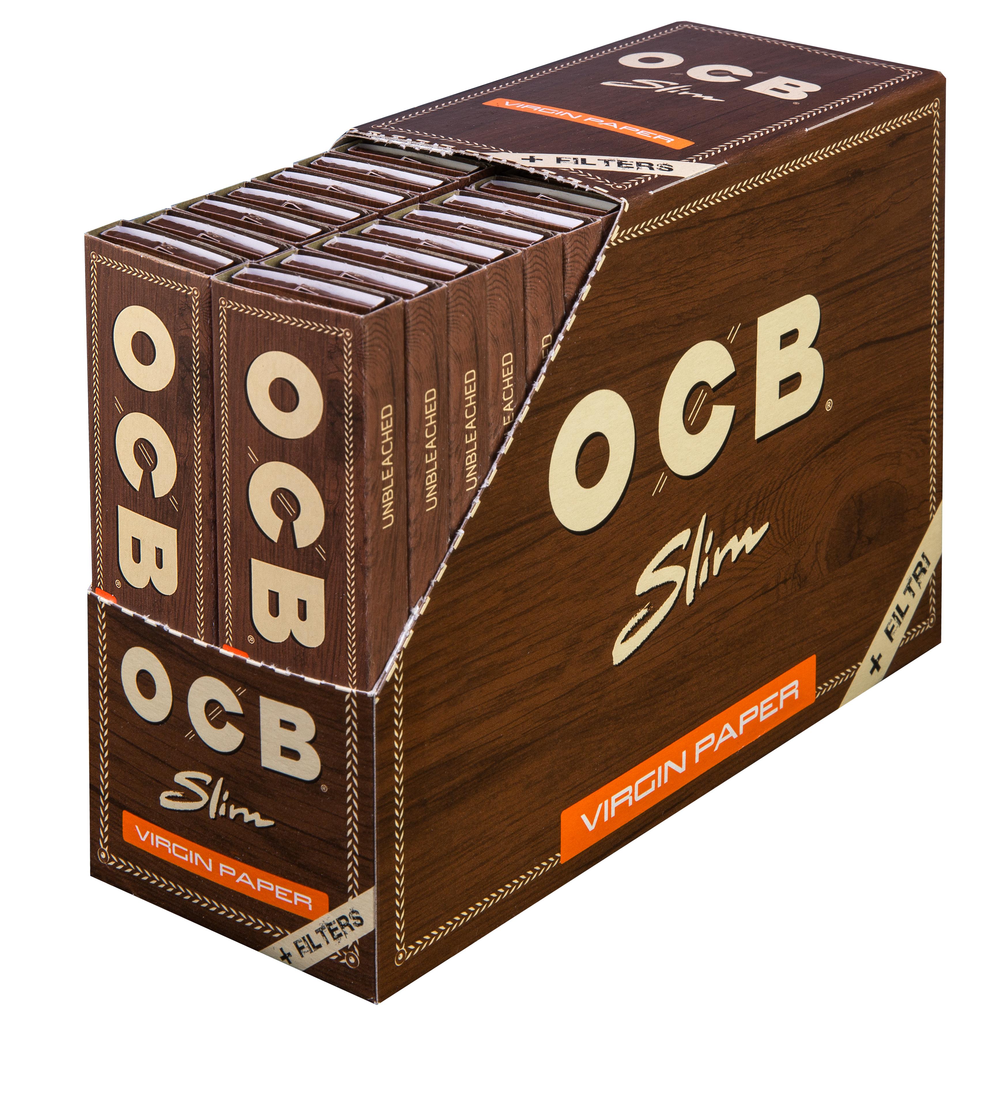 OCB Zigarettenpapier Unbleached Virgin Paper Slim 1 Stange