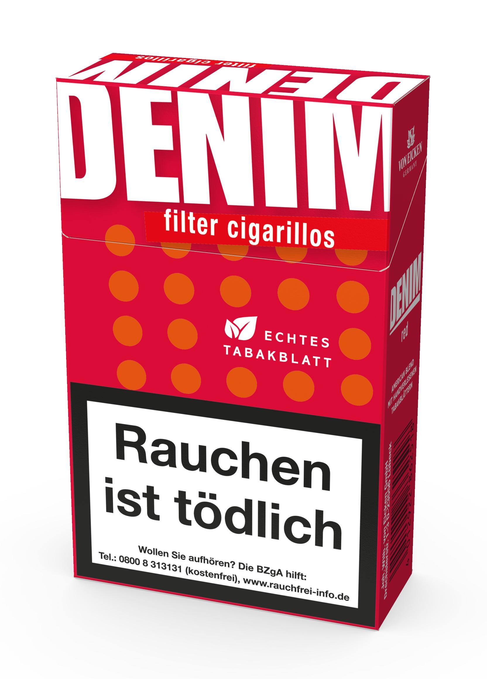 Denim Zigarillos Red  1 Stange 10x17 Stück