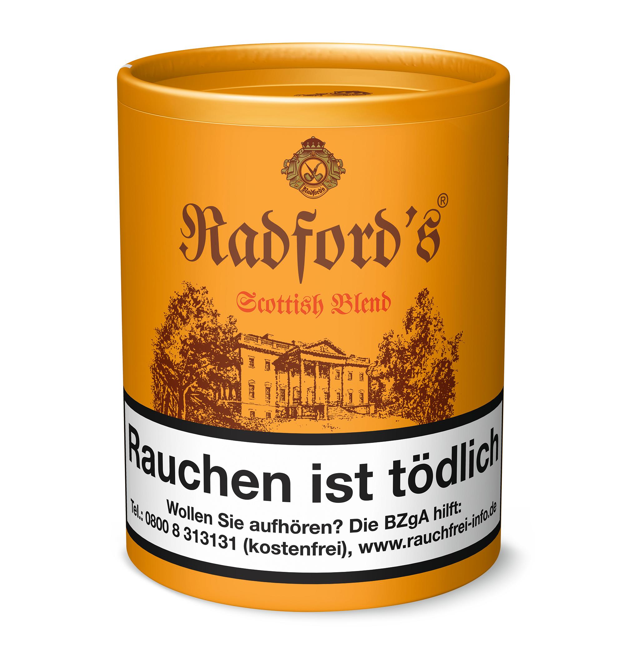 Radford´s Pfeifentabak Scottish Blend 1 Dose 200 Gramm
