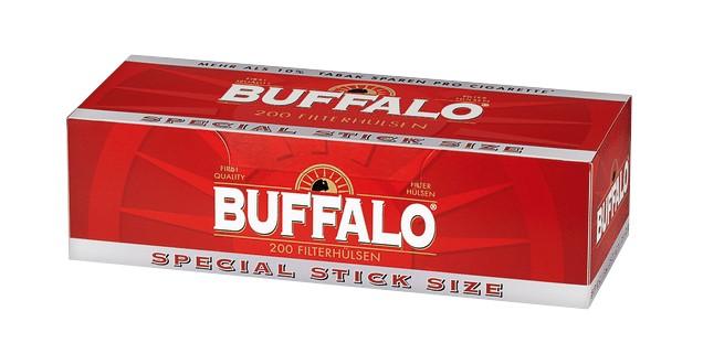 Buffalo Zigarettenhülsen Quick Rot 1 Packung 200 Stück