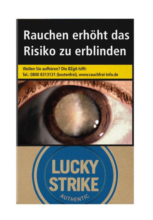Lucky Strike Authentic Blue Zigaretten 1 Packung 20 Stück