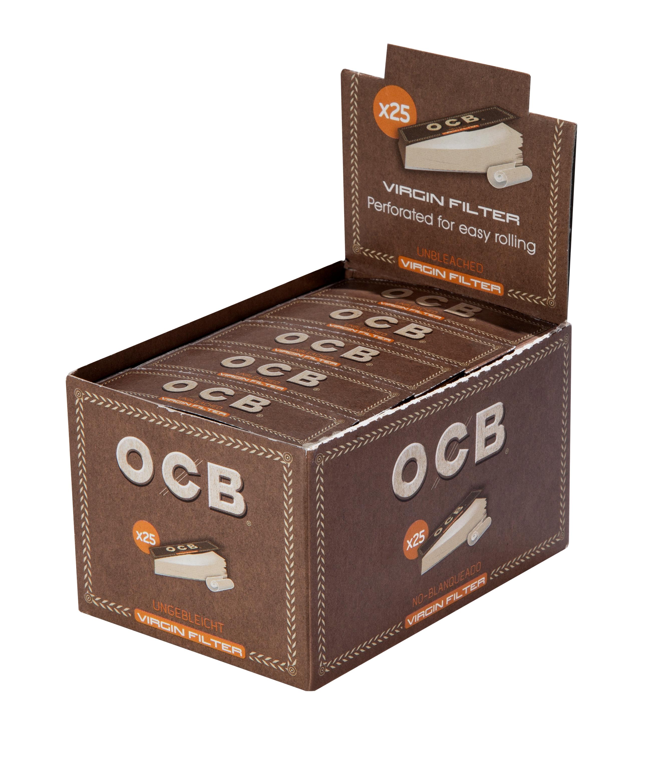 OCB Unbleached Filter Tips 1 Stange 25x50 Stück