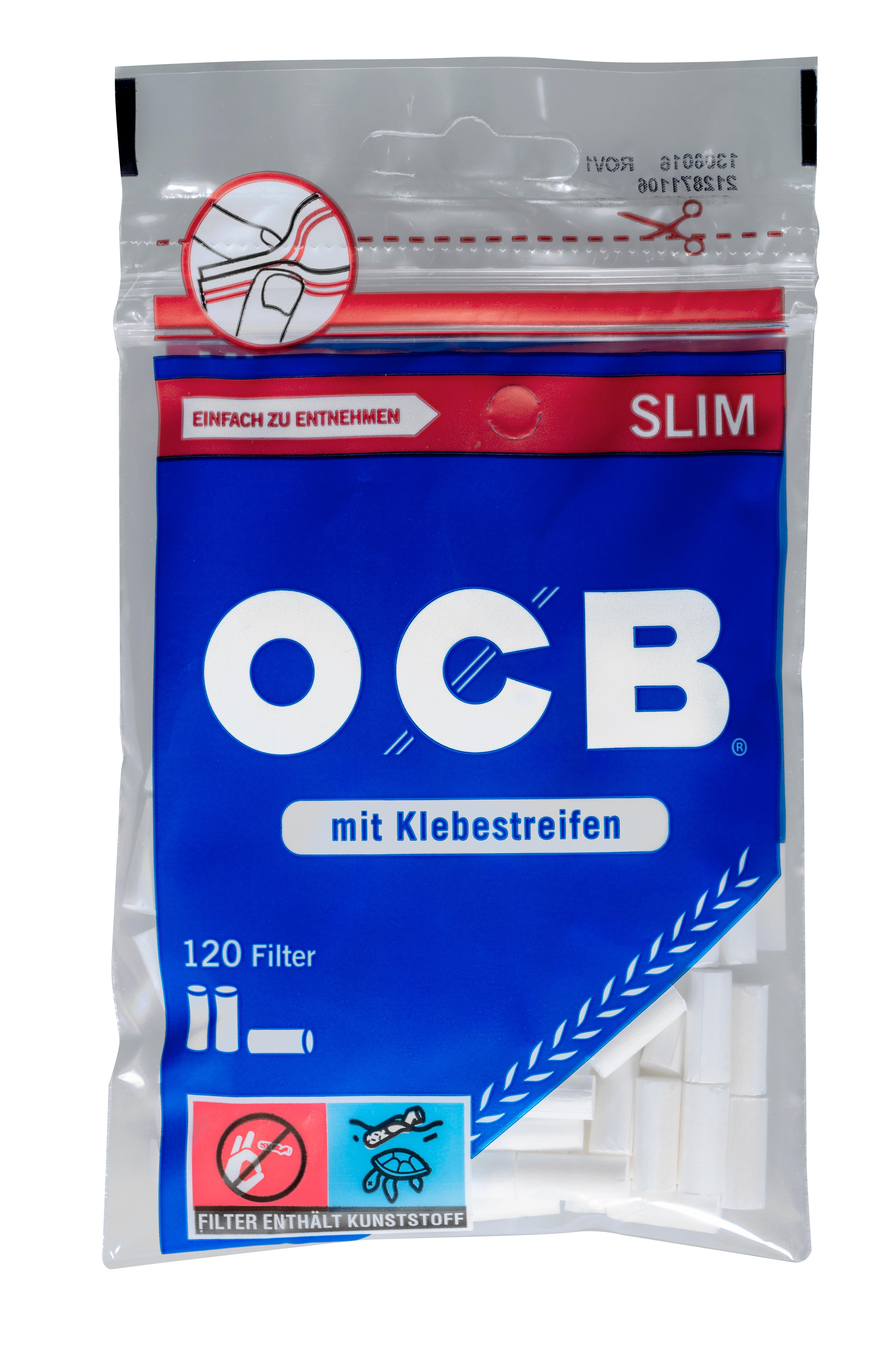 OCB Drehfilter Slim 6mm im Beutel von OCB mit 120 Stück.