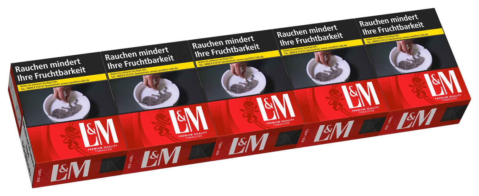 L&M Red 4XL Zigaretten 1 Stange 5x38 Stück