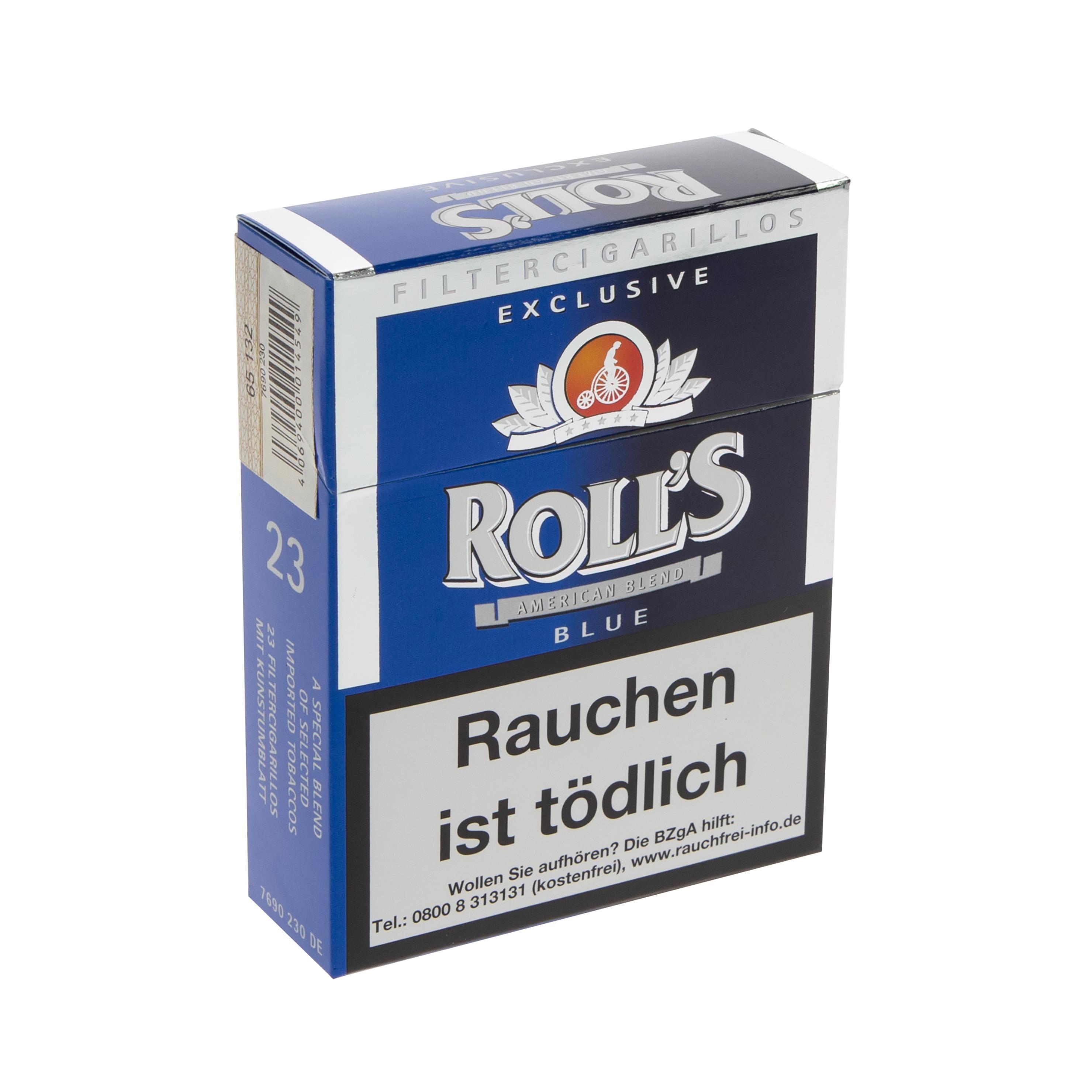 Rolls Zigarillos Blue Naturdeckblatt 1 Packung