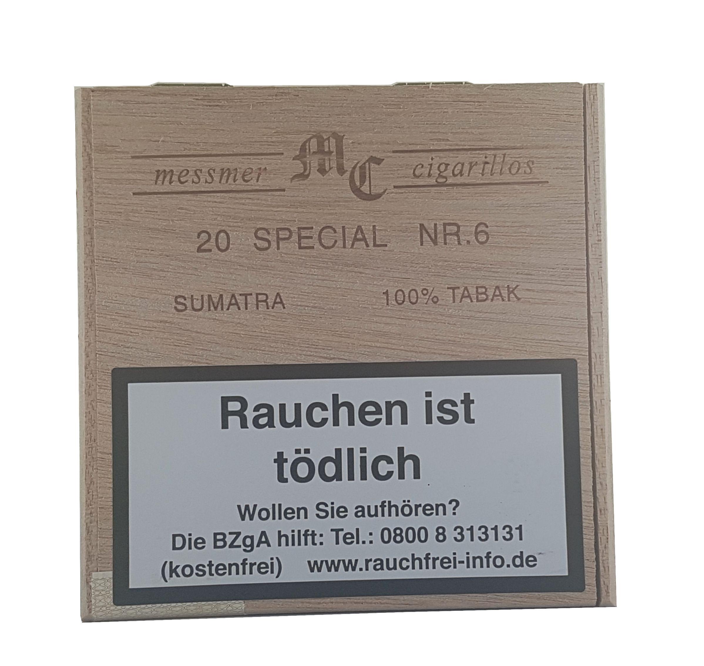 Messmer Collection Special Nr. 6 Sumatra Zigarillos 1 Kiste