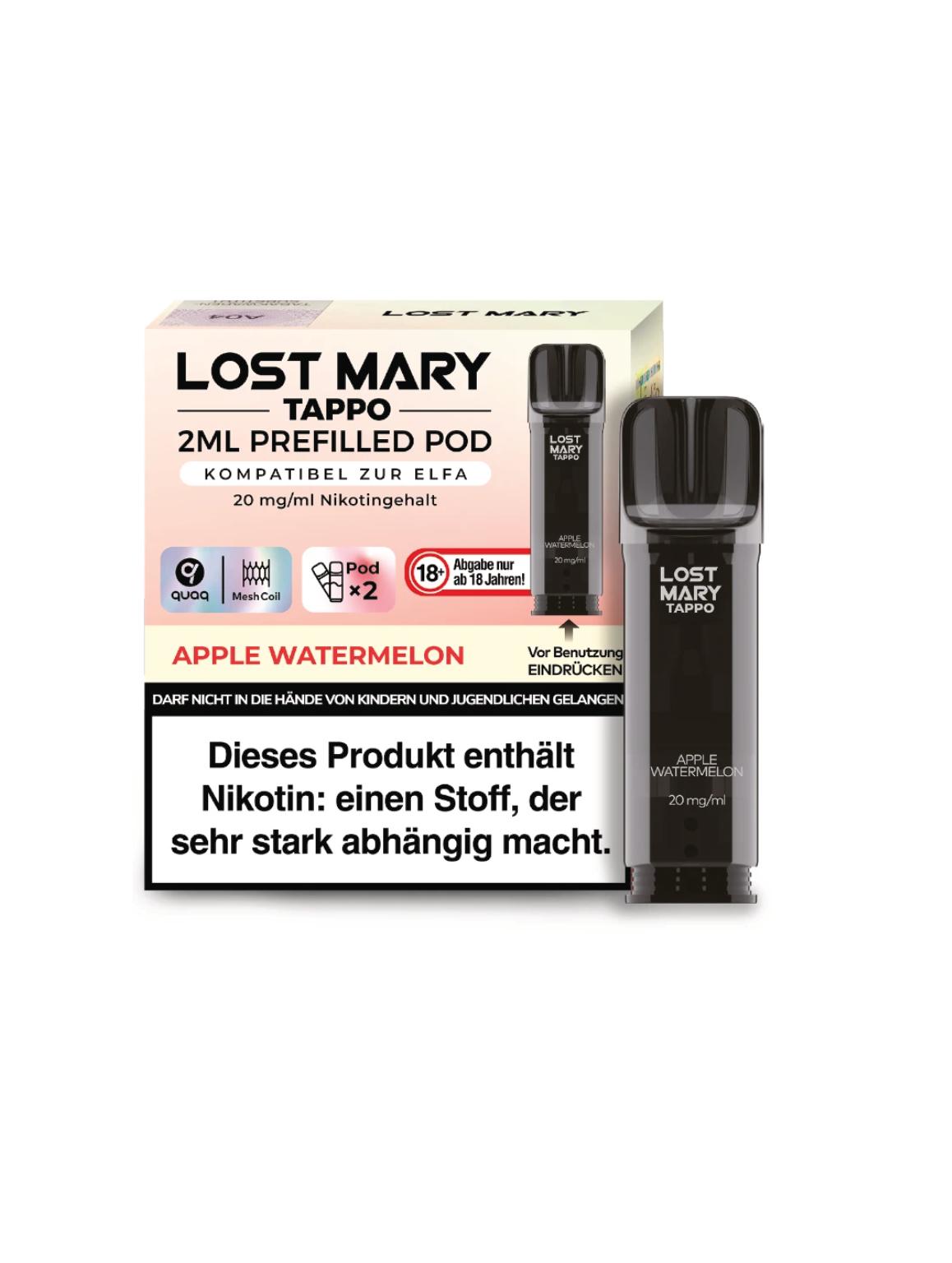Lost Mary TAPPO Pods Apple Watermelon 1 Packung 2 Stück
