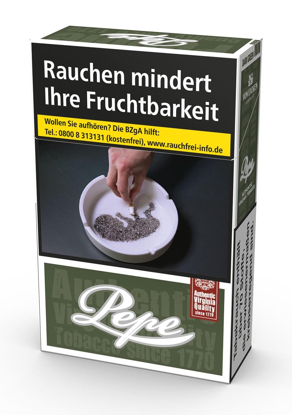 Pepe Zigaretten Dark Green 1 Stange 10x20 Stück