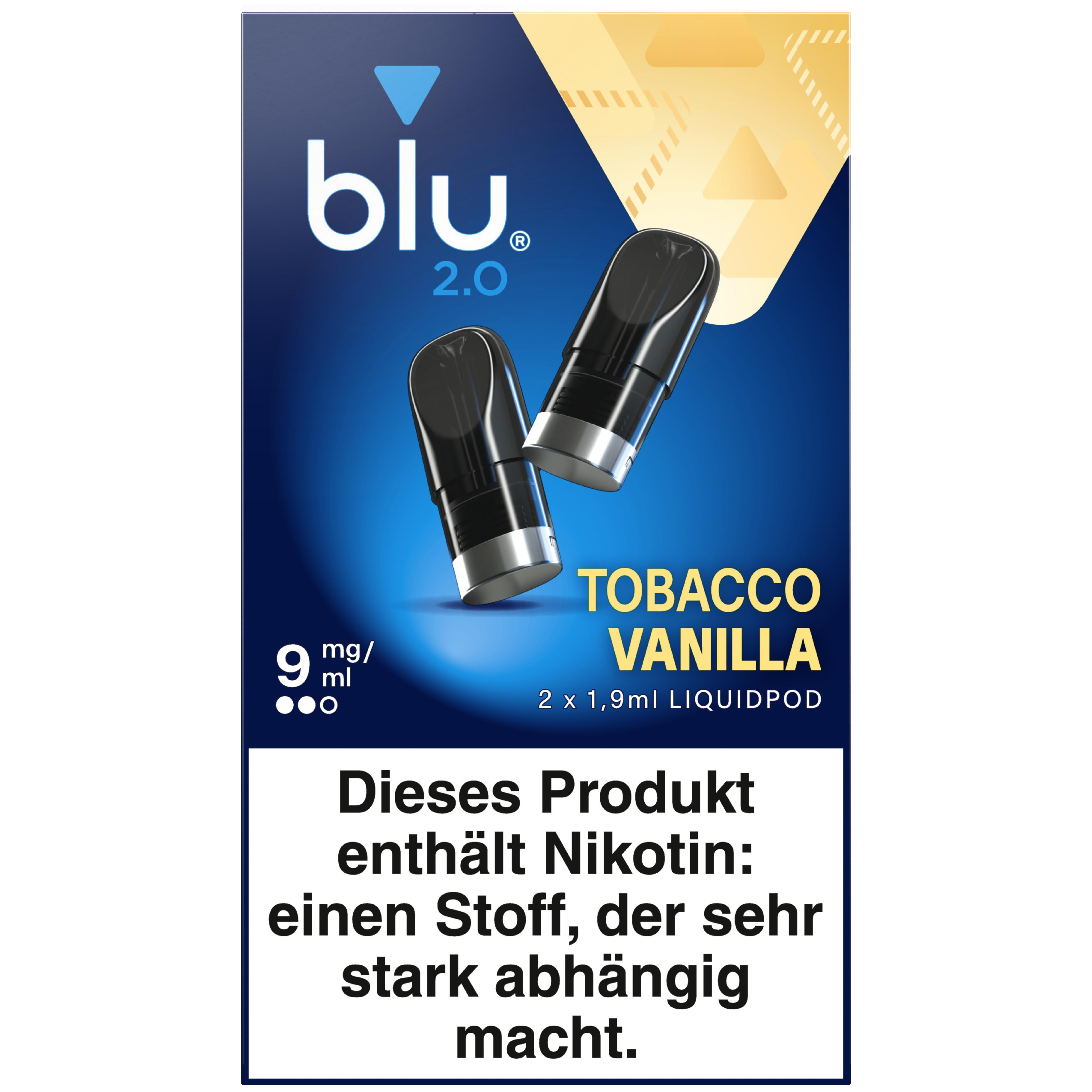blu 2.0 Liquipod Tobacco Vanilla 9mg 1 Packung